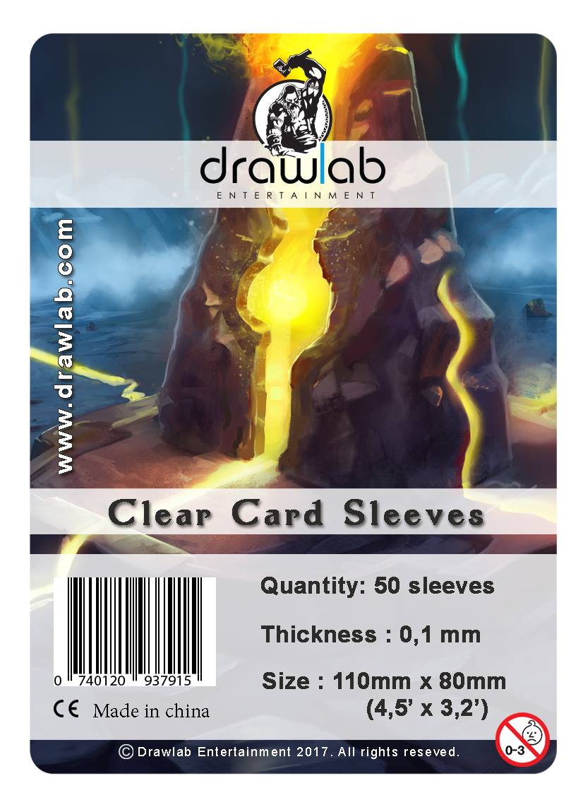 Board Game Sleeves - Clear Medium fits cards 57X89 mm - TOFOPOLIS
